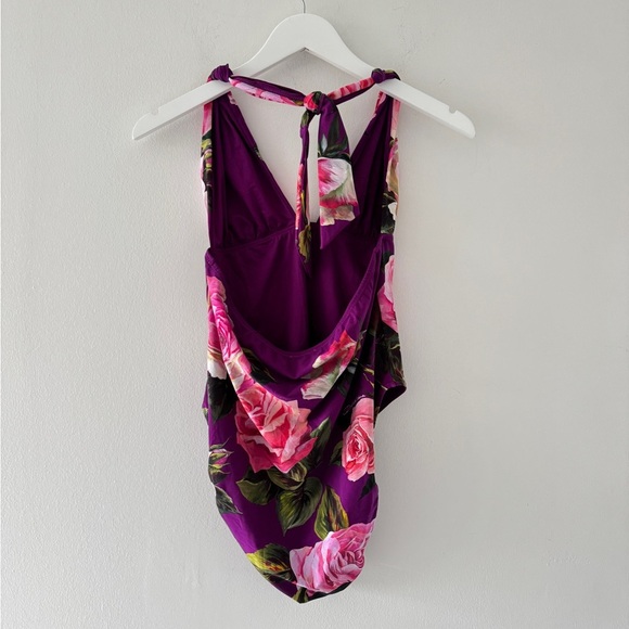 DOLCE & GABBANA Floral Printed One Piece Swim L - Picture 5 of 7